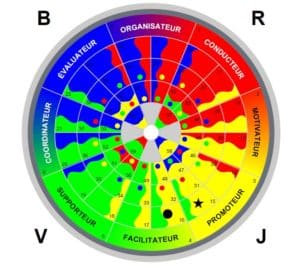 Roue des couleurs du DISC